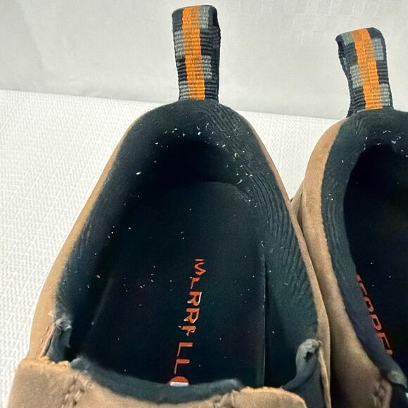 Merrell Jungle Moc Shoes Mens Size 8.5 Brown Nubuck Leather Casual Slip On main image 8